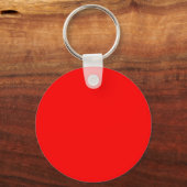 Achtergrondkleur effen rood creëer uw eigen aangep sleutelhanger (Voorkant)