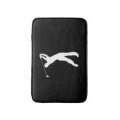 achtergrondkleur Golf Swinger Badmat (Voorkant Verticaal)