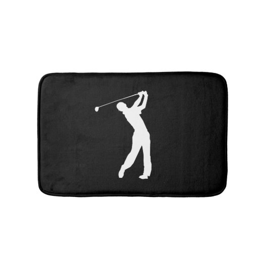 achtergrondkleur Golf Swinger Badmat (Voorkant)