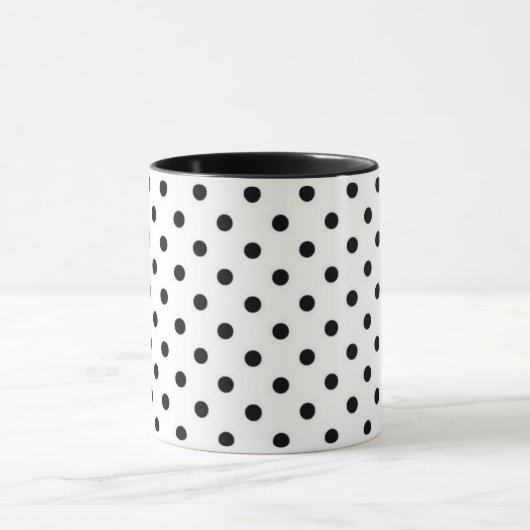 achtergrondkleur zwarte poolpunt mok (Midden)