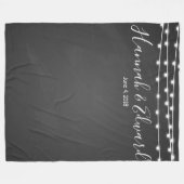 Achtergrondkleurenbord voor bruiloft fleece deken (Voorkant (Horizontaal))