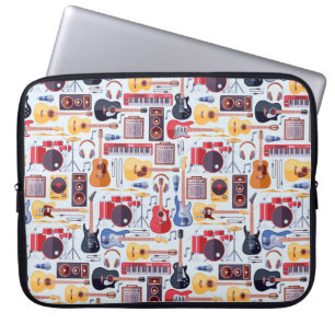 Achtergrondlaptophoes voor muziekinstrumenten laptop sleeve