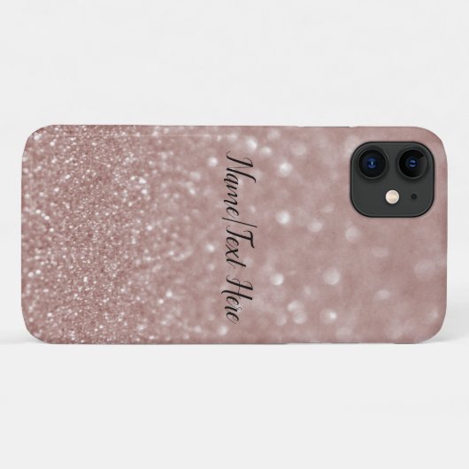 Achtergrondnaam roos Gold Glitter Sparkle Pattern Case-Mate iPhone Case (Achterkant (horizontaal))