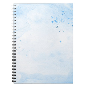 Achtergrondpapier voor blauwe waterverf notitieboek