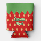 Achtergrondpatroon aardbeien blikjeskoeler (Voorkant)