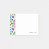 Achtergrondpatroon Cute flower owl Post-it® Notes (Voorkant)