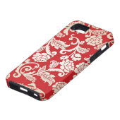 Achtergrondpatroon Damasflorale achtergrond Case-Mate iPhone Case (Onderkant)