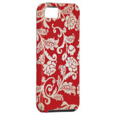 Achtergrondpatroon Damasflorale achtergrond Case-Mate iPhone Case (Back/Rechts)