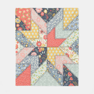 Achtergrondpatroon in stijl. Patchwork dec Fleece Deken