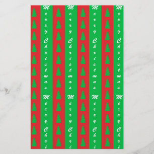 Achtergrondpatroon kerstbomen briefpapier