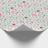 achtergrondpatroon pastelbloem cadeaupapier (Hoek)