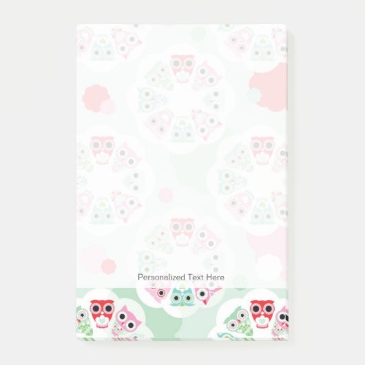 achtergrondpatroon pastelbloem post-it® notes (Voorkant)