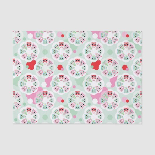 achtergrondpatroon pastelbloem tissuepapier (Voorkant)