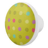 Achtergrondpatroon poka-dot keramische knop (Rechts)