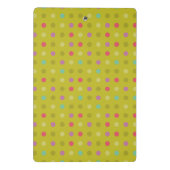 Achtergrondpatroon poka-dot mini klembord (Achterkant)