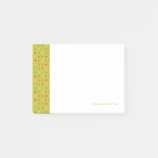 Achtergrondpatroon poka-dot post-it® notes (Voorkant)