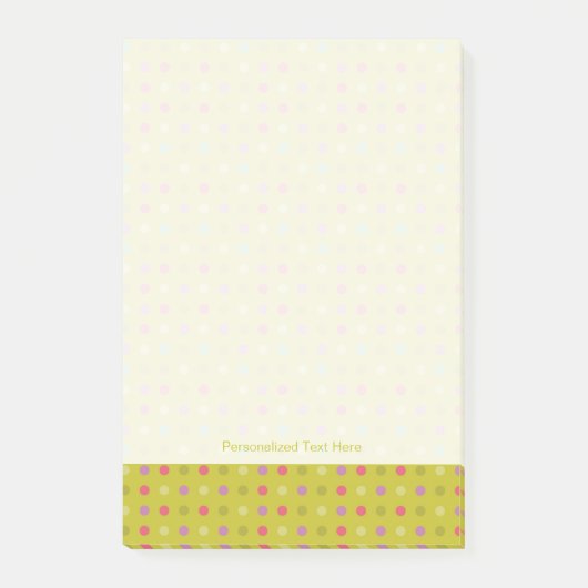 Achtergrondpatroon poka-dot post-it® notes (Voorkant)