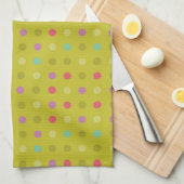 Achtergrondpatroon poka-dot theedoek (Quarter Fold)