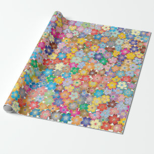 Achtergrondpatroon van bloemen cadeaupapier