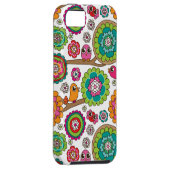 achtergrondpatroon van doodbloemen Case-Mate iPhone case (Back/Rechts)