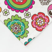 achtergrondpatroon van doodbloemen fleece deken (Hoek)