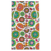 achtergrondpatroon van doodbloemen klein cadeauzakje (Achterkant)