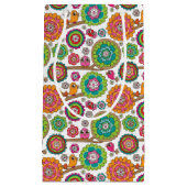 achtergrondpatroon van doodbloemen klein cadeauzakje (Voorkant)