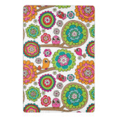 achtergrondpatroon van doodbloemen mini klembord (Achterkant)