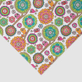 achtergrondpatroon van doodbloemen tissuepapier (Detail)