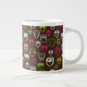 Achtergrondpatroon van kleurrijke uil extra grote beker (Rechts)