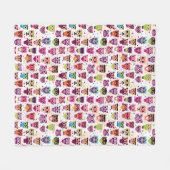 Achtergrondpatroon voor kinderen bevestigen fleece deken (Voorkant (Horizontaal))