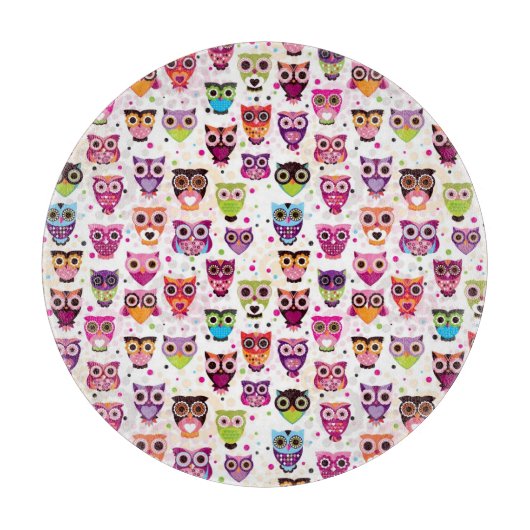 Achtergrondpatroon voor kinderen bevestigen snijplank (Voorkant)