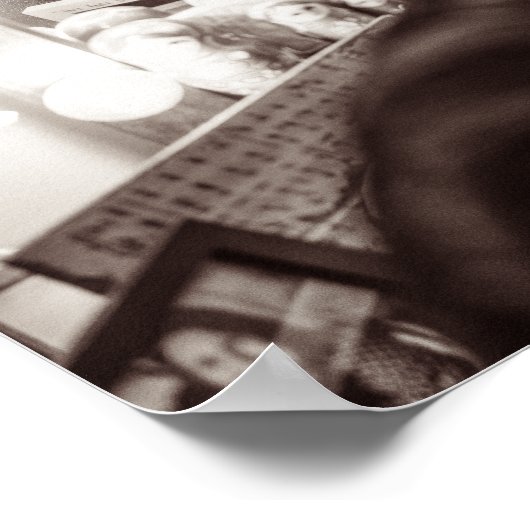 Achtergrondspiegel Poster (Hoek)