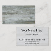 Achtergrondstructuur driftwood visitekaartje (Voorkant / Achterkant)