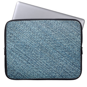 Achtergrondstructuur van de oude denimstof. abstra laptop sleeve