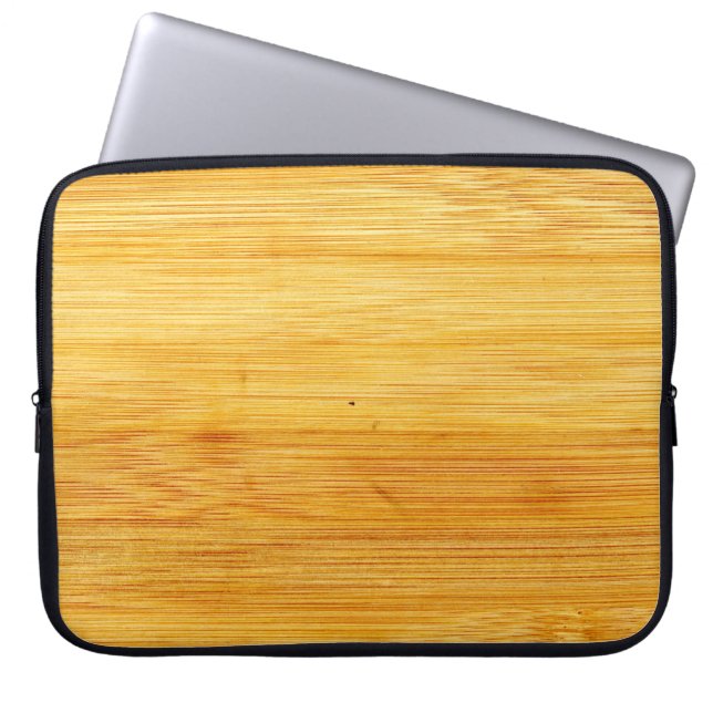 Achtergrondstructuur van hout laptop sleeve (Voorkant)