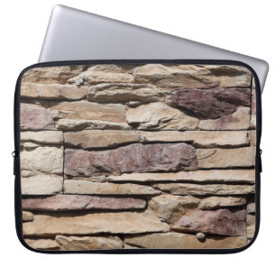 achtergrondtextuur oude steenbaksteen laptop sleeve