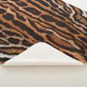 achtergrondtextuur van leopard-vacht sherpa deken (3/4)