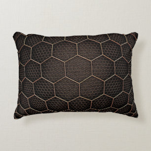 Achtergrondtextuurhexagonraster d accent kussen