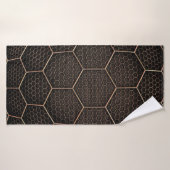 Achtergrondtextuurhexagonraster d badhanddoek (Badhanddoek)