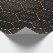 Achtergrondtextuurhexagonraster d cadeaupapier (Hoek)