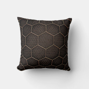 Achtergrondtextuurhexagonraster d kussen