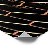 Achtergrondtextuurhexagonraster d poster (Hoek)