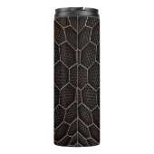 Achtergrondtextuurhexagonraster d thermosbeker (Achterkant)