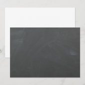 achtergronduitnodiging voor Chalkboard - Aanpassen Kaart (Voorkant / Achterkant)