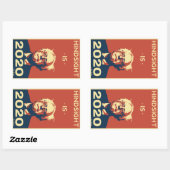 ACHTERGRONDZICHT IS 2020 RECHTHOEKIGE STICKER (Vel)