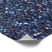 Achtergrondzilverglitter Poster (Hoek)
