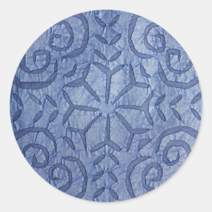 Achterkant Applaus #1 Blauw Ronde Sticker