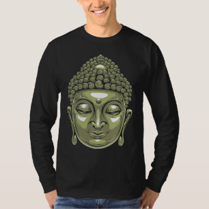 Achterkant Boeddha Hoofd Siddhartha Gautama 1 T-shirt