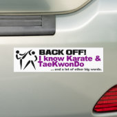 Achterkant bumpersticker (Op auto)